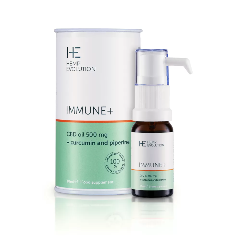 CBD Olejek Immune+ 121zł Olej CBD Hemp Evolution Immune+ 500mg