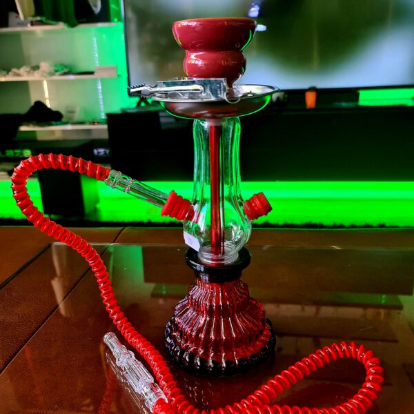 SHISHA TRAPEZ 25CM CZERWONA
