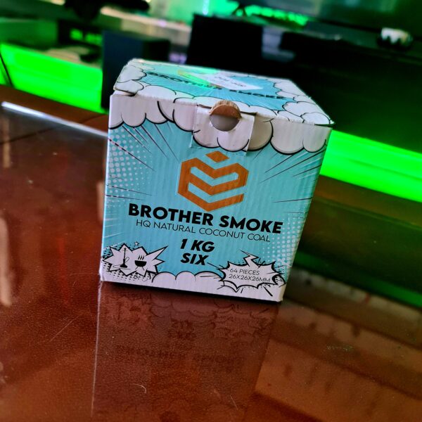 WĘGIEL KOKOSOWY BROTHER SMOKE 26MM 1KG