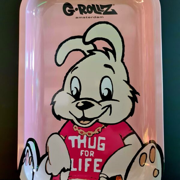 Metalowa tacka G-Rollz "Thug for life" 17,5 x 27,5