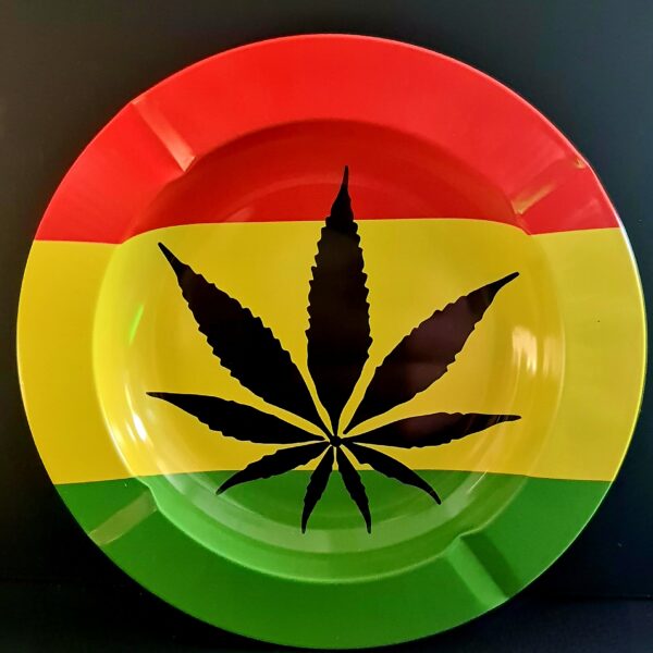 Popielniczka reggae ze znakiem konopi