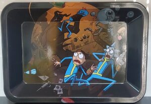 Home Metalowa tacka Rick and Morty 'Cosmic Adventure' 18 x 13