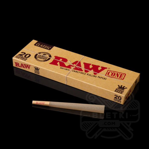 BIBUŁKI RAW CONE CLASSIC KING SIZE (20 SZT.)