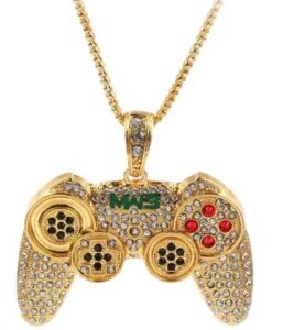 Złoty naszyjnik "GAME PAD"