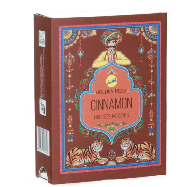Kadzidełka Stożkowe Golden India 10 szt. - Cynamon