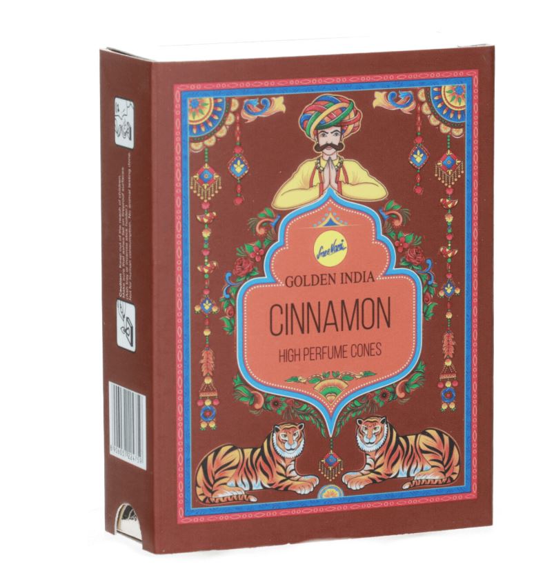 GIC — kopia Kadzidełka Stożkowe Golden India 10 szt. - Cynamon