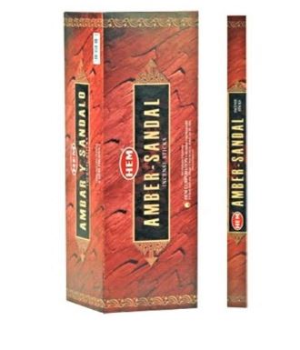 Kadzidełka Proste HEM 8 szt. - Amber Sandal
