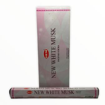 Kadzidełka Proste HEM 8 szt. – New White Musk