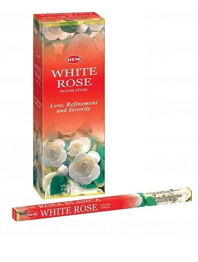 Kadzidełka Proste HEM 8 szt. – White Rose