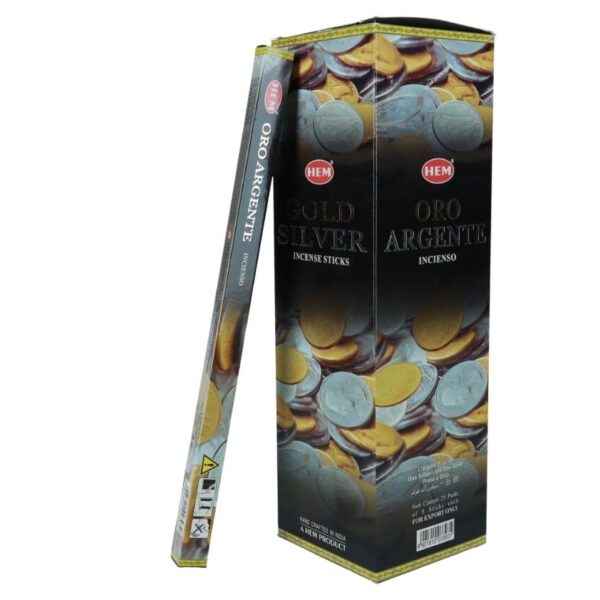 Kadzidełka Proste HEM 8 szt. – Gold Silver
